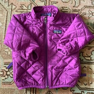 Patagonia quilted purple puffer jacket 6 months